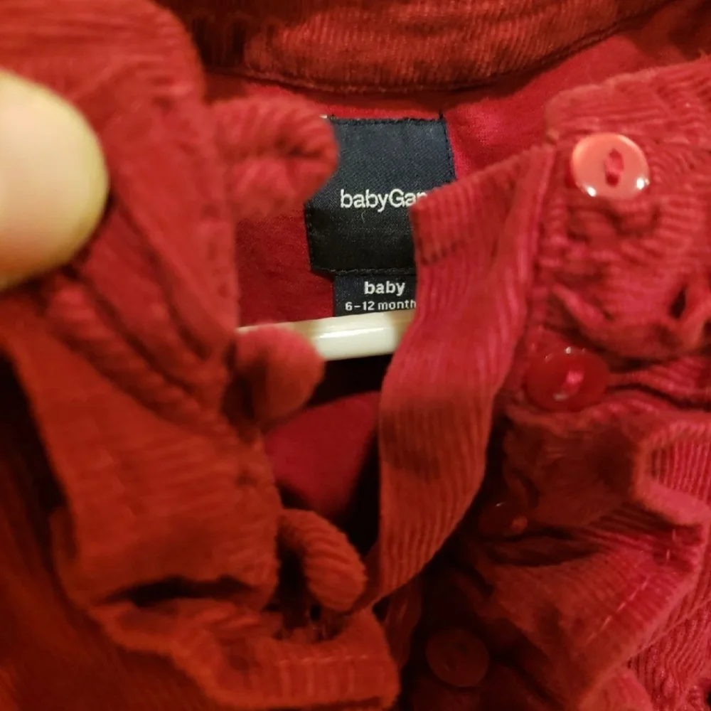 Crimson Red Baby GAP Infant dress Size 6-12 month